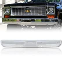 Chrome Bumper w/ Mounting Holes for 73 74 76 77 78 79 80 Chevy GMC Pickup Truck - £156.70 GBP