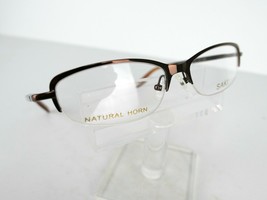 Saki Mod. 698 (BWN) Brown /Natural Horn 55 x 15 135 mm Eyeglass Frames - £19.57 GBP