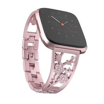 Stainless Steel Bands Compatible With Fitbit Versa 2/Versa Lite/Versa For Women, - £35.16 GBP