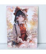 Reimu Neko Touhou Premium Waifu Card Anime Girl Art Oversized Board A6 - €11,98 EUR