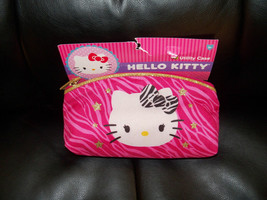 Hello Kitty Pink Zebra Utility Case NEW HTF - £11.04 GBP