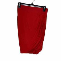 Helmut Lang Women&#39;s Skirt  Stretchy Casual Wool Blend Harrow Red Size Small - $28.22