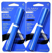 2 Packs Almay Multi-benefit Mascara Waterproof 504 Black Volume Length - £21.86 GBP