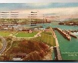 1920&#39;s Lake Washington Locks Postcard Seattle - $9.90