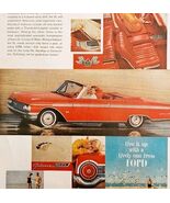 1962 Ford Galaxie 500 XL Advertisement Automobilia Cherry Red Hot Rod HM2M - $246.75 MXN