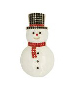 Celebrate It Gem-Studded Snowman Christmas Brooch - $16.82