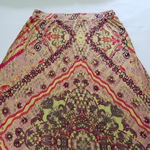 Cato Women's Yellow Multicolor Paisley Flower Midi Pull-On Skirt Size 18/20W image 4
