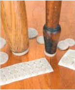 Rectangle ADHESIVE FELT Pad 4&quot; X 3 3/8&quot; Beige floor savers protector PRO... - €16,60 EUR