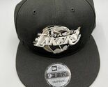 Los Angeles LA Lakers Hat Men Black 9Fifty New Era NBA Snap Back Cap Cam... - $17.94