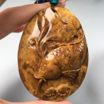 Natural Burmese Root Amber Koi Fish Myanmar Root Amber Rare necklace pendant 根珀 - £749.46 GBP