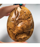 Natural Burmese Root Amber Koi Fish Myanmar Root Amber Rare necklace pen... - $940.50