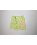 Nike Air Jordan Mens Medium Faded Big Logo Jumpman Fleece Shorts Lime Green - $729.58 MXN