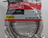 Everbilt 98286 3/4&quot;x3/4&quot; 5FT Stainless Steel Washing Machine Supply Line... - $24.95