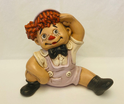 Vintage plaster Raggedy Andy figure 9.5&quot; tall nursery child&#39;s room decor - £3.16 GBP