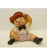 Vintage plaster Raggedy Andy figure 9.5&quot; tall nursery child&#39;s room decor - £3.19 GBP