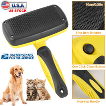 Self Cleaning Pet Dog Cat Slicker Brush Hair Fur Grooming Comb Shedding ... - £23.30 GBP