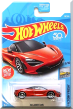 Hot Wheels - McLaren 720S: Factory Fresh #1/10 - #179/365 (2018) *Dark Orange* - £2.40 GBP