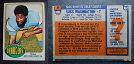 1976 Topps #38 Russ Washington Chargers Misprint Error Oddball Football ... - $4.99