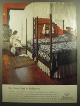 1960 Fieldcrest America The Beautiful Coverlet Ad - The charm that is Fi... - £11.79 GBP
