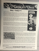 THE GRIDLEY WAVE #246 (2003) 2-page Edgar Rice Burroughs Tarzan fanzine - $14.84