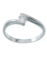 1/4 Carat CT Elegant Women&#39;s Fashion Ring Solitaire Stone Solid Sterling... - £21.71 GBP