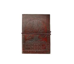 HG-LTHR Personalize 18 cm Tree of life Leather Blank Book grimoire leath... - £29.89 GBP