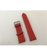Bling Shiny Glitter Red PU Leather For Galaxy Watch Huawei Watch Strap 22mm - £23.83 GBP