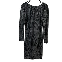 Ricki Lang for Nuit Vintage Dress Size 8 Medium Black Sequins Party Cock... - £14.06 GBP