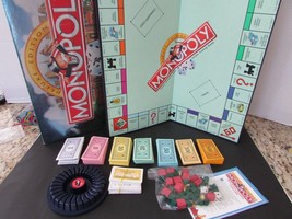 VTG 1985 PARKER BROS DELUXE ED MONOPOLY BOARD GAME NO INSERTS 00011 PARTS - $6.41