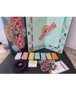 VTG 1985 PARKER BROS DELUXE ED MONOPOLY BOARD GAME NO INSERTS 00011 PARTS - $123.98 MXN