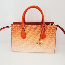 Michael Kors Sheila Medium Corner Zip Satchel Handbag Red Clay Ombre - $1,835.71 MXN