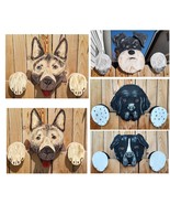 Custom Dog Fence Peeker Yard Art Designed and Hand Painted Special Order... - £134.92 GBP