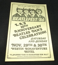 Beatlefest 1986 Program with Billy J Kramer and Gordon Millings Autographs - £30.67 GBP