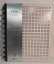 TUL® Discbound Notebook With Die-Cut Leather Cover, 60 Sheets, Pink/Rose... - $43.55