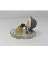 1987 Hallmark Frosty Friends Christmas Ornament Eskimo Seal w Gift No Box - $18.80