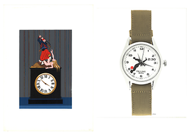 Bundle- 2 Assorted Various Artists Clocks and Watches Lithographs - £197.01 GBP