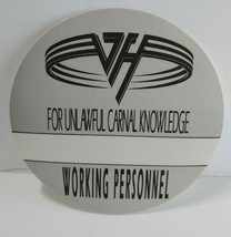 Van Halen Original Backstage Pass Original 1991 Carnal Knowledge Silver ... - $15.75