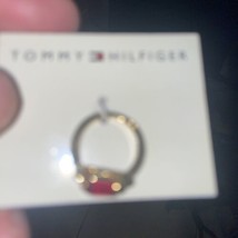 Tommy Hilfiger Ring Red Stone Size 6 - £3.89 GBP