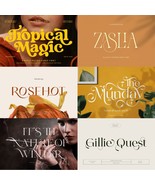 Modern Sans Serif Font 300+ Bundle Luxury Branding Wedding Font Instant ... - €5,10 EUR