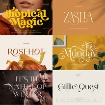 Modern Sans Serif Font 300+ Bundle Luxury Branding Wedding Font Instant ... - €5,12 EUR