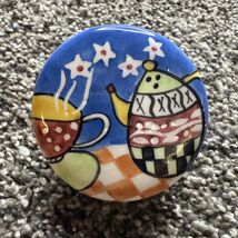 Artsy Custom Unbranded Ceramic Cabinet Pull Knob Screw Washer Cup w/ Pot - $5.95