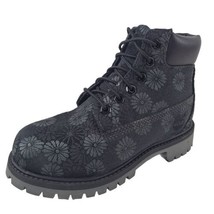 Timberland 6 IN Classic Boots TB0A177P Black Floral Outdoors Size 13 Youth - £67.94 GBP