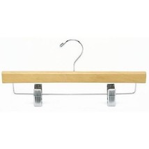 Only Hangers 14&quot; Natural Wooden Pant/Skirt Hanger Box of 50 - $71.28