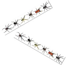Gothic Realistic Spiders Fright Tape Creepy Border Halloween Superhero Party Dec - £3.19 GBP