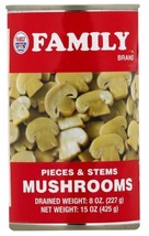 Family Pieces And Stems Mushrooms 15 Oz (pack Of 12) - $137.61