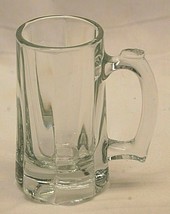 Libbey Glass Beer Stein Tankard Mug Bar Barware Panel Side Thumbprint Ha... - $32.66