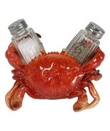 Nautical Marine Red Stone Crab Salt and Pepper Shakers Holder Figurine Set - €22,33 EUR