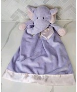 Dakin Baby Lovie Blanket Purple Elephant Satin Heart Security Lovey- Rare - $94.71 CAD