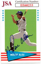 Moises Alou signed 1999 Fleer Tradition Vintage &#39;61 Baseball On Card Auto #17- J - £21.19 GBP