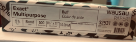 Exact Multipurpose Buff 20 lb bond Paper, Ream of 500 sheets #32531 - $9.90
